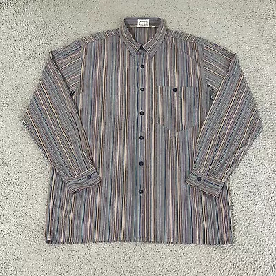 Missoni Shirt Mens Medium Striped Neiman Marcus Button Down Luxury Vintage • $69.95