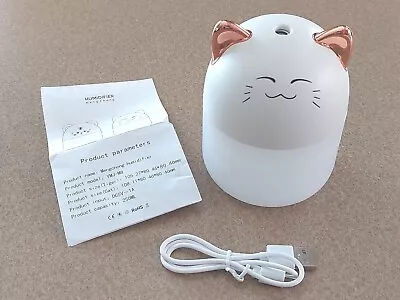 250ml Air Humidifier Home Mini Cat USB Lamp Light Desktop Purifier Mist Maker • $8.99