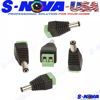 DC Power Plug Male  Jack Connector 2.1 X 5.5mm Adapter CCTV 5  PCS • $4.49