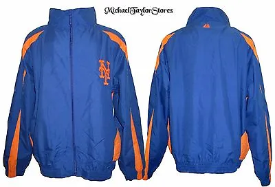 New York Mets Men MT-XLT Full-Zip Embroidered Microfiber Track Jacket MLB • $39.99