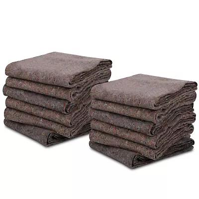 Furniture Pads Ultra 12 Moving Blankets Thick Pro - 54  X 72  Grey Textile Skins • $23.59