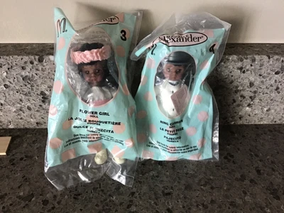 $6.99 • Buy 2003 McDonalds Madame Alexander #3 Flower Girl & #4 Ring Carrier Dolls NEW