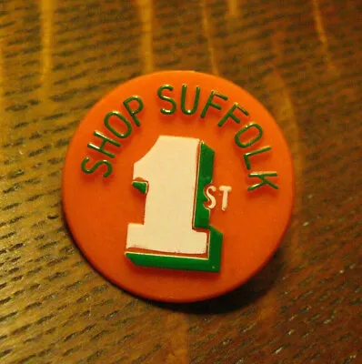 Shop Suffolk VA First Vintage Lapel Pin - Virginia Local Merchants Support Badge • $19.99