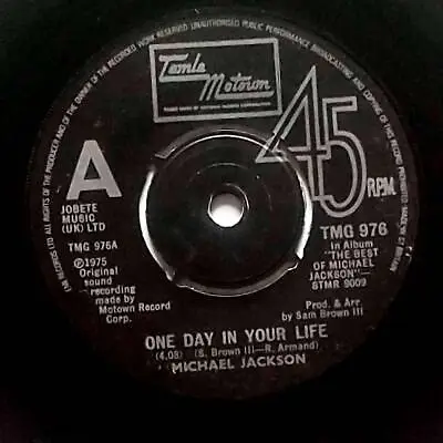 Michael Jackson - One Day In Your Life / Take Me Back [7  45 Rpm] UK Import • $8.39