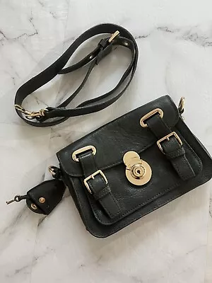 Massimo Dutti Rectangular Cross-body Leather Lockable Handbag. Like New. • $30