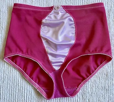 Vintage High Waist Panty Girdle *2X* Pink CUPID Shaping Brief Panties • $19.99