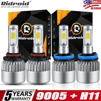 For Toyota Camry 2007-2017 9005 H11 Combo LED Headlight High/Low Beam Bulbs Kit • $19.99