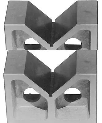 Brand New One Pair 5  Cast Iron  V- Blocks 5 X 2 X 3-1/8  • $36.99