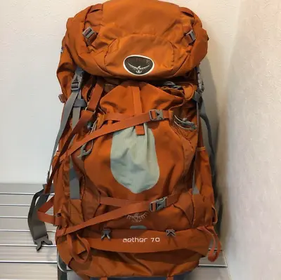 OSPREY Large Zack Backpack Isa 70L Terracotta Color Camp Outdoor Rare Used • $658.99