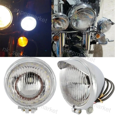 $57.80 • Buy Driving LED Headlight Spot Light For Yamaha V Star 650 950 1100 Custom Classic