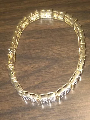 Vintage Gold Silver Toned Bracelet Safety Clasp • $8