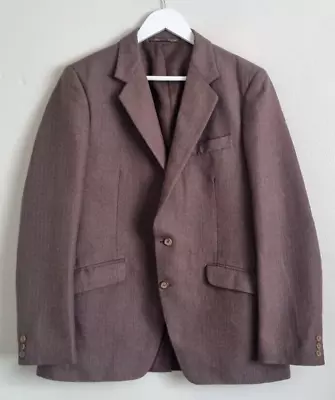 Grendale Vintage Menswear Blazer Suit Jacket Mens Size 42R Brown Wool Blend • $24.80