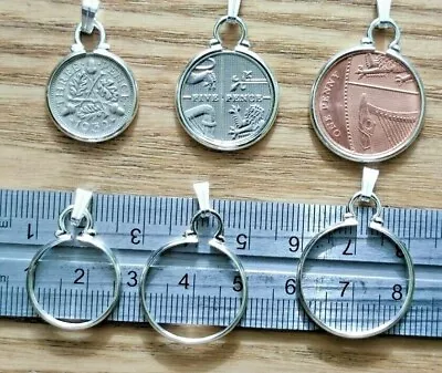 £2.60 • Buy Silver/Gold 16/18/20mm Coin Bezel/ Holder/ Mount For Jewellery/Necklaces/Keyring