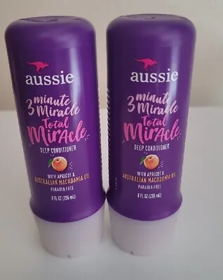 (2) Aussie 3 Minute Miracle Total Miracle Deep Conditioner~8 Oz Each • $9.60