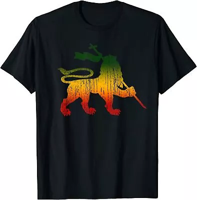 NEW LIMITED Lion Of Tribe Of Judah Shirt Rastafari Rasta Reggae Jamaica Shirt • $19.99