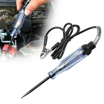 Car Circuit Tester Pen Fuse Test Probe Light Bulb Tool For 6V 12V 24V DC Voltage • £8.29