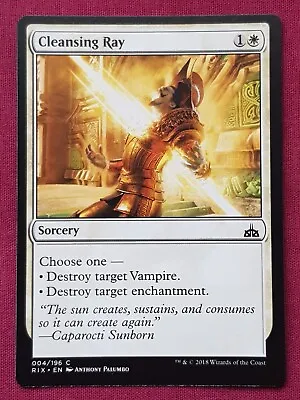 Magic The Gathering RIVALS OF IXALAN CLEANSING RAY White Card MTG • $5.99