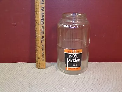 Vintage Bond's Preserved Sweet Pickels Jar W/ Paper Label - No Lid - 1940's • $19.99