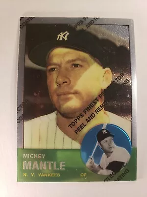 1996 Topps Finest 200 Mickie Mantle #13 Of 19 Baseball Card • $10