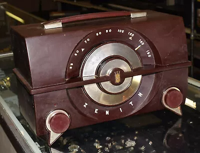 $109.99 • Buy Vintage Deco Bakelite Plastic Zenith Vacuum Tube Radio R-615 Works