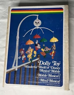 Disney Baby Mobile Mickey Mouse Dolly Toy Wonderful World Of Disney Musical  • $12