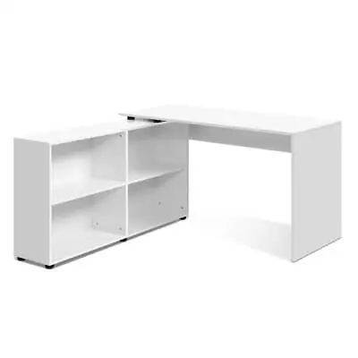 $160.95 • Buy Artiss Computer Desk Office Corner Study L-shape Table Workstation Shelf Storage