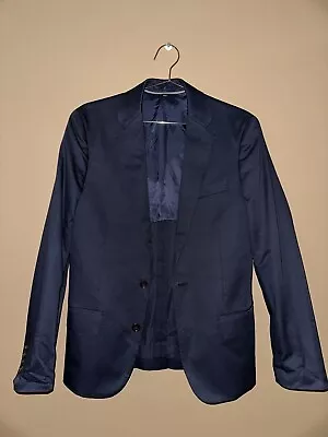 J.Crew Ludlow Slim-fit 36/R Suit Jacket English Cotton-Wool Twill Navy Blue • $20