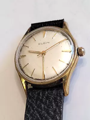 Vintage Elgin Watch 1950's Manual Wind  W/ Inner And Outer Box • $95