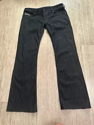 Diesel Zathan Dark Blue Denim Flare Bootcut Stretch 008AA Men’s Sz 33x34 • $60