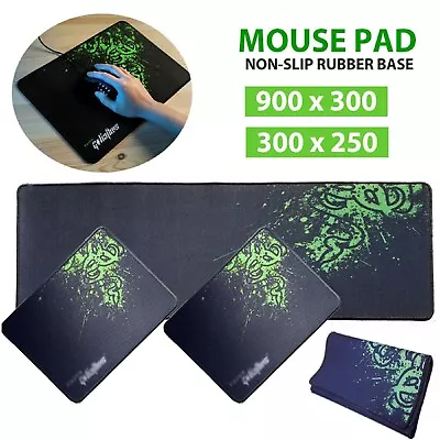 Razer Mouse Keyboard Mat Pad Large Laptop Gaming Extended 900x300mm 300x250mm AU • $11.49