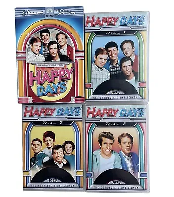 $1.99 • Buy Happy Days - The Complete First Season (DVD, 1974, 3 DISCS) **VG Cond**