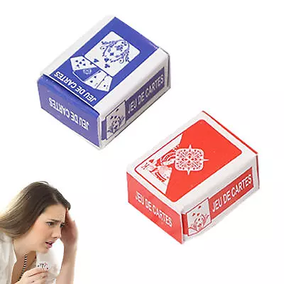 Super Mini Playing Cards Miniature Coated Doll Tiny Poker Deck Set • $6.65