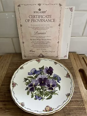 Royal Albert The Queen Mothers Favourite Flowers Plate Pansies • £10