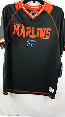 Miami Marlins Shirt Men's Medium Black Short Sleeve T-Shirt New With Tags • $9.99