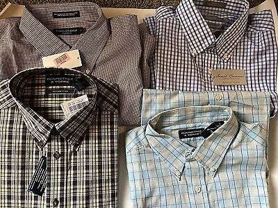 Lot Of 4 Brand New Collored Short Sleeves  Shirts Men's  Large Dillards Tags • $49.99