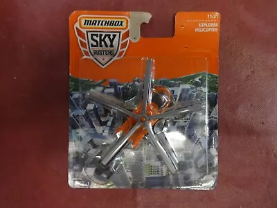 Matchbox Sky Busters Explorer Helicopter 11/31 Box Damage • $10