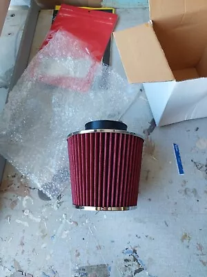 3 Inch Cold Air Intake Filter Dry Filter Red  • $9.99