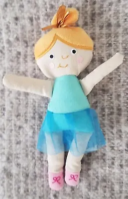 Sainsburys Doll Ragdoll Yellow Hair Soft Toy 19cm Ballerina Fairy  • £12
