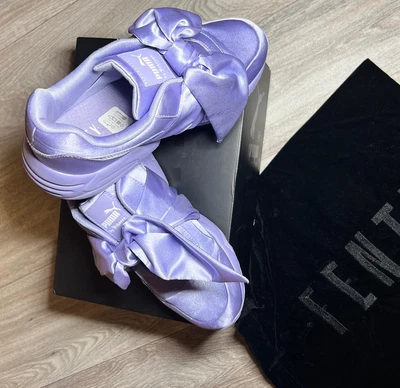 $130 • Buy PUMA Fenty Bow Sweet Lavender 2017 Size 7.5 Women's Shoes VGC With Box And Bag