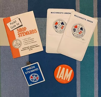 Vintage IAM International Association Of Machinists Union Steward Set Unique • $27.99