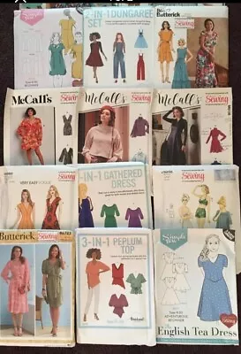 12 Ladies Sewing Patterns 6 Magazines Vogue Butterick McCalls All NEW Lot • £15
