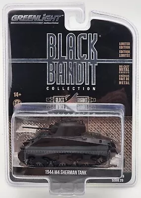 Greenlight Collectibles Black Bandit S26 1944 M4 Sherman Tank Real Riders! • $13.49