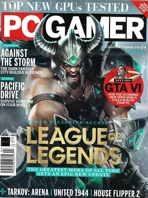 Pc Gamer Magazine - April  2024 - Tryndamere (cover) League Of Legends • $19.99