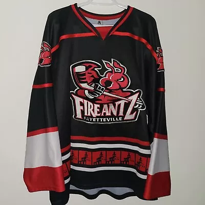 Vintage OT Sports Fayetteville Fireantz Minor League Hockey Jersey Size Large • $179.95