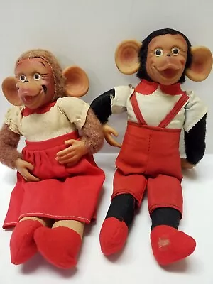 Antique Toy Monkeys- 10 In.-'1950's' • $20