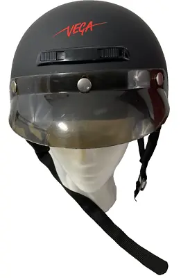 Vega Motorcycle Half Helmet  With Visor S 6 7/8 -7 Modle XT • $30