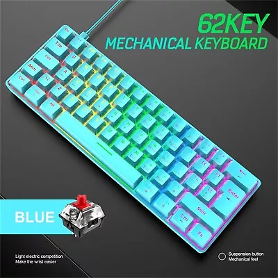 Dragon K585 T60RGB Mechanical Gaming Keyboard Red Switch Gaming Keyboard Quiet • $64.69