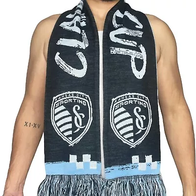 MLS Kansas City KC Sporting Club ‘Claim The Cup’ Playoff Scarf 2013 • $22