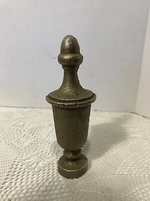 Vintage Cast Iron Finial Flag Pole Fence Topper Threaded 4 7/8  • $15