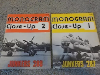 MONOGRAM CLOSE-UP 1 & 2 JUNKERS JU 287 & 288 By Thomas H. Hitchcock  • $64.88